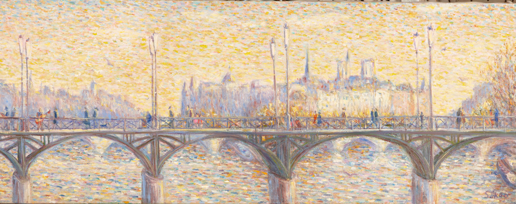 パリ　芸術橋（横長９０×３５）