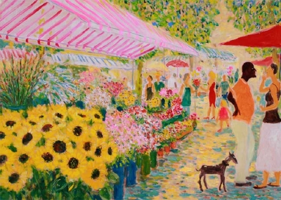 ニースの花市
